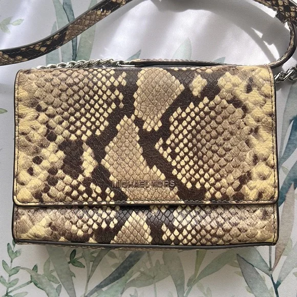 Michael Kors snakeskin crossbody - Picture 2 of 9